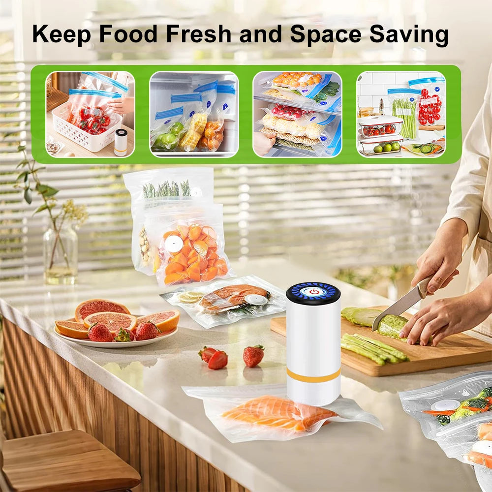The FreshLock Mini - Vacuum Seal Any Food in 3 Seconds